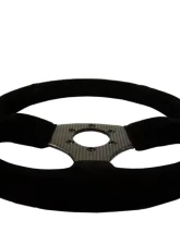 DragonFire Sport Carbon Fiber Steering Wheel Round Suede w/ 2.5" Offset                                     - 04-0817 - Image 3