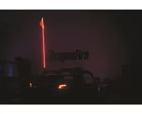 DragonFire Remote Controlled LED Lighted Whip 4 Feet RGB LEDs