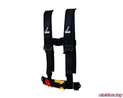 DragonFire 2" Youth H-Style UTV Harness Black - 14-0022