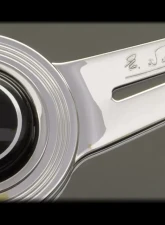 Nardi Classic Steering Wheel - White Stitched Black Leather Grip with Polished Spoke                                     - NRD-6061-36-3001 - Image 3