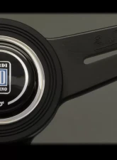 Nardi Classic Steering Wheel - White Stitched Black Perforated Leather Grip with Black Coated Aluminum Spoke                                     - NRD-6062-34-2092 - Image 3