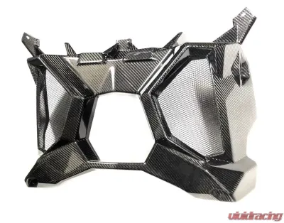 FourWerx Carbon Fiber Exhaust Surround/Rear Shroud Can-Am Maverick X3 - X3-CF-EXTRIM