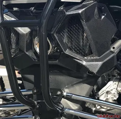 FourWerx Carbon Fiber Exhaust Surround/Rear Shroud Can-Am Maverick X3 - X3-CF-EXTRIM