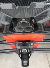 FourWerx Carbon Fiber Exhaust Surround/Rear Shroud Can-Am Maverick X3                                     - X3-CF-EXTRIM - Image 4