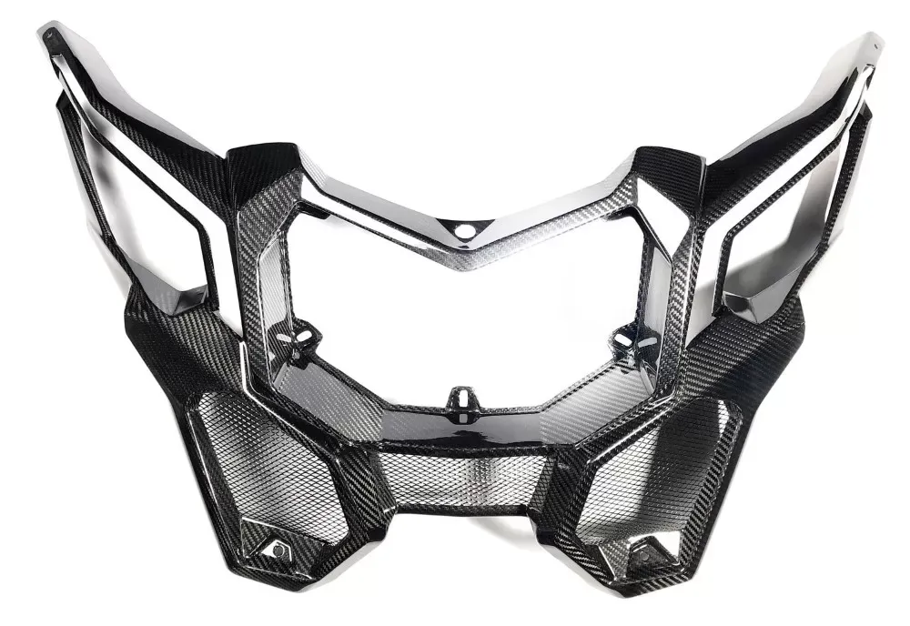 FourWerx Carbon Fiber Front Grill Surround/HL Surround Can-Am Maverick X3 - X3-CF-FRTCL