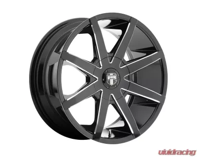 DUB S109 Push Wheel 24x9.5 Blank 38mm Gloss Black Milled - S109249500+38D