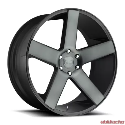 DUB S116 Baller Black & Machined w/ Dark Tint 1-Piece Cast Wheel 22x9.5 6x139.7 19mm - S116229584+19