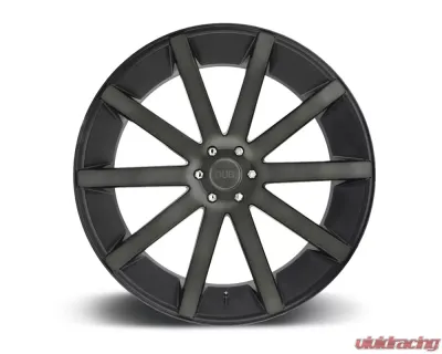 DUB S121 Shot Calla Black & Machined w/ Dark Tint 1-Piece Cast Wheel 22x9 5x114.3 38mm - S121229065+38