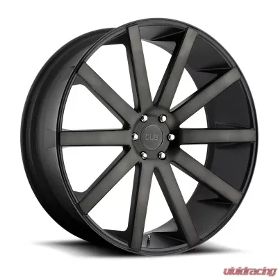 DUB S121 Shot Calla Black & Machined w/ Dark Tint 1-Piece Cast Wheel 22x9 5x114.3 38mm - S121229065+38