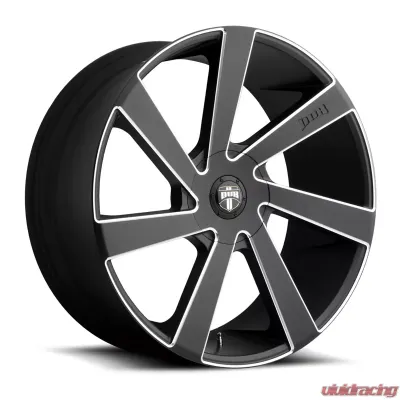 DUB S133 Directa Black & Milled 1-Piece Cast Wheel 22x9.5 5x115|5x120.7 15mm - S133229506+15