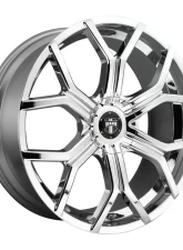 DUB S207 Royalty Wheel 22x9.5 Blank 40mm Chrome Plated                                     - S207229500+40D - Image 3