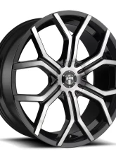DUB S209 Royalty Gloss Black & Machined DDT 1-Piece Cast Wheel 22x9.5 6x135|6x139.7 30mm                                     - S209229597+30 - Image 2
