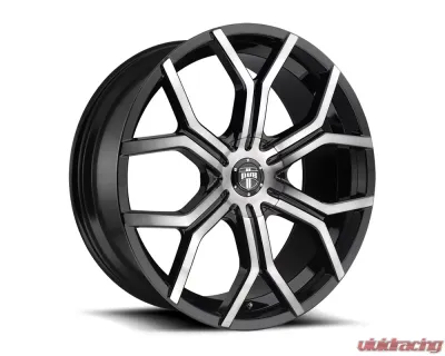 DUB S209 Royalty Gloss Black & Machined DDT 1-Piece Cast Wheel 22x9.5 6x135|6x139.7 30mm - S209229597+30