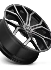 DUB S209 Royalty Gloss Black & Machined DDT 1-Piece Cast Wheel 22x9.5 6x135|6x139.7 30mm                                     - S209229597+30 - Image 2