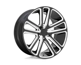 DUB S255 Flex Wheel 24x10 5x127 10mm Gloss Black Milled