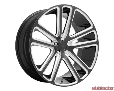 DUB  S255 Flex Wheel 24.00x10.00 6x139.70 30mm Gloss Black Milled - S255240077+30