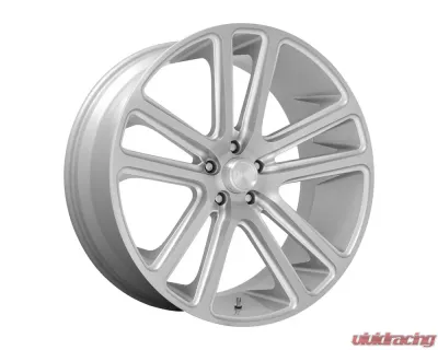 DUB S257 Flex Wheel 24.00x10.00 6x139.70 30mm Gloss Silver Brushed Face - S257240077+30
