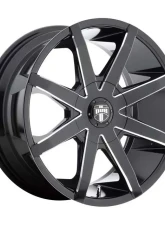 DUB S109 Push Wheel 20x8.50 Blank 35 Gloss Black Milled                                     - S109208500+35D - Image 3