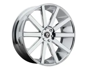 DUB 1PC S120 Shot Calla Wheel 24x10 6X135 30mm Chrome Plated