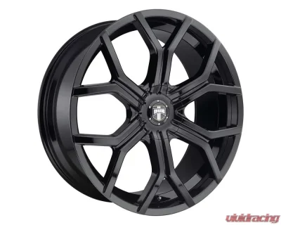 DUB 1PC S208 Royalty Wheel 22x9.5 6X120/6X132 30mm Gloss Black - S2082295F9+30