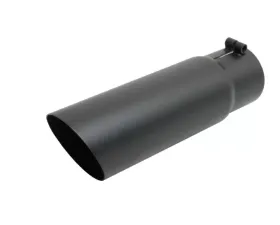 Gibson Performance Black Ceramic Single Wall Angle Exhaust Tip