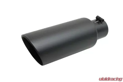 Gibson Performance Black Ceramic Double Walled Angle Exhaust Tip - 500417-B