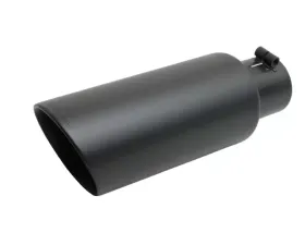 Gibson Performance Black Ceramic Double Walled Angle Exhaust Tip