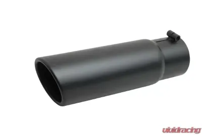 Gibson Performance Black Ceramic Rolled Edge Angle Exhaust Tip - 500654-B