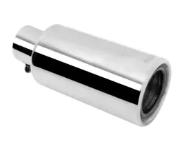 Gibson Performance Stainless Rolled Edge Angle Muffler Quiet Tip Clamp-On