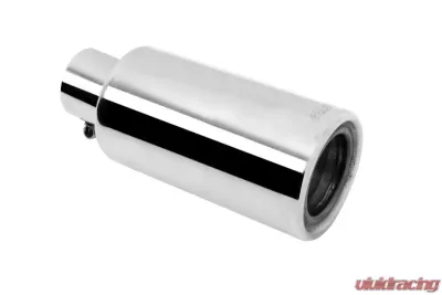 Gibson Performance Stainless Rolled Edge Angle Muffler Quiet Tip Clamp-On - 500659