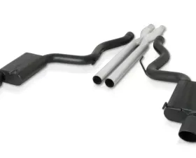 Gibson Performance Stainless Black Catback Dual Exhaust System Ford Mustang GT 5.0L 2015-2022