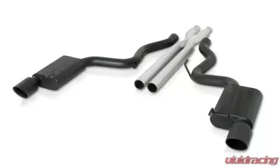 Gibson Performance Stainless Black Catback Dual Exhaust System Ford Mustang GT 5.0L 2015-2022 - 619013-B