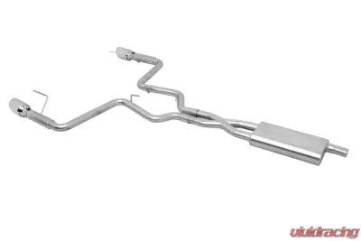 Gibson Performance Stainless Catback Dual Exhaust System Ford Mustang EcoBoost 2.3L 2015-2022 - 619014