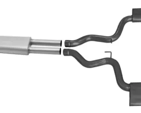 Gibson Performance Black Ceramic Catback Dual Exhaust System Ford Mustang 3.7L 2015-2022