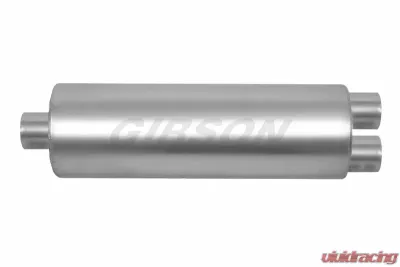 Gibson Performance Stainless SFT Superflow Center/Dual Round Muffler - 758219S
