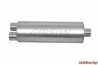 Gibson Performance Stainless SFT Superflow Dual/Center Round Muffler - 788050S