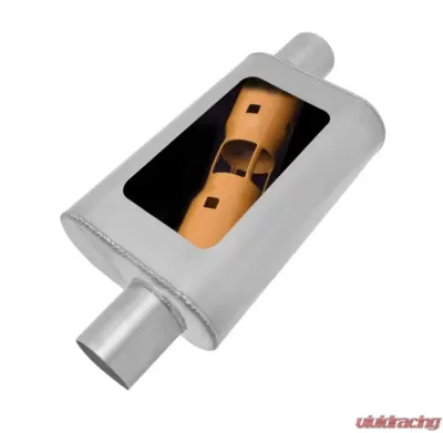 Gibson Performancer Stainless MWA Offset/Offset Oval Muffle - BM0105