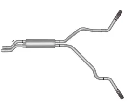 Gibson Performance Aluminized Catback Dual Extreme Exhaust System GMC Sierra | Chevrolet Silverado 2001-2006