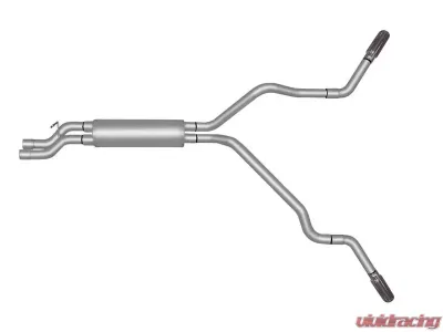 Gibson Performance Aluminized Catback Dual Extreme Exhaust System GMC Sierra | Chevrolet Silverado 2001-2006 - 5009