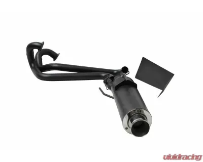 Gibson Performance Black Ceramic Full Exhaust System with Round Straight Cut Tip Polaris Ranger RZR 800 2008-2014 - 98002