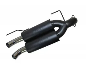 Gibson Performance Black Ceramic Slip-On Dual Muffler Exhaust with Round Straight Cut Tips Polaris RZR XP 900 2011-2013