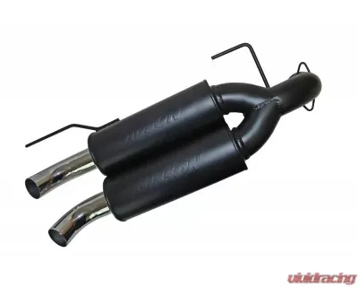 Gibson Performance Black Ceramic Slip-On Dual Muffler Exhaust with Round Straight Cut Tips Polaris RZR XP 900 2011-2013 - 98014