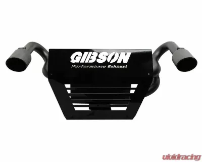 Gibson Performance Black Ceramic Slip-On Dual Muffler Exhaust with 4 Inch Intercooled Slash Tips Polaris RZR XP 1000 2014 - 98015