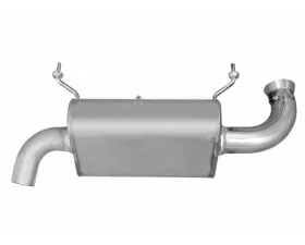 Gibson Performance Stainless Slip-On Single Muffler Exhaust with Round Straight Cut Turn Down Tip Polaris RZR XP 1000 | RS1 2015-2018