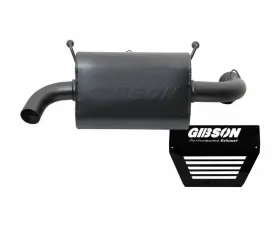 Gibson Performance Black Ceramic Slip-On Single Muffler Exhaust with Round Straight Cut Turn Down Tip Polaris RZR XP 1000 | RS1 2015-2018
