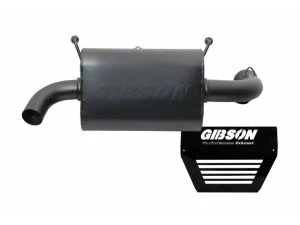 Gibson Performance Black Ceramic Slip-On Single Muffler Exhaust with Round Straight Cut Turn Down Tip Polaris RZR XP 1000 | RS1 2015-2018 - 98020 - Image 2