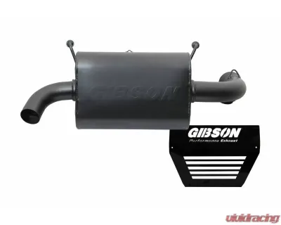 Gibson Performance Black Ceramic Slip-On Single Muffler Exhaust with Round Straight Cut Turn Down Tip Polaris RZR XP 1000 | RS1 2015-2018 - 98020