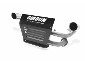 Gibson Performance Stainless Slip-On Dual Muffler Exhaust with 4 Inch Intercooled Slash Tips Polaris RZR XP 1000 | RS1 2015-2018 - 98021 - Image 3
