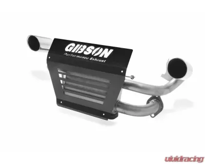 Gibson Performance Stainless Slip-On Dual Muffler Exhaust with 4 Inch Intercooled Slash Tips Can-Am Maverick X3 2017-2022 - 98033
