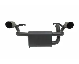 Gibson Performance Black Ceramic Slip-On Dual Muffler Exhaust with 4 Inch Intercooled Slash Tips Polaris RZR S 900 2015
